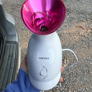 Secura Facial Steamer with Pink Cone